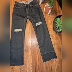POL Dark Distressed Small Jeans